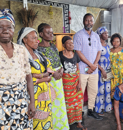 Mr. William Steve Koy visits widowed mothers for the first time in 2023.